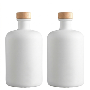 Bouteille en verre personnalisée avec bouchon, finition mate, noir, blanc, vert, colorée, 500 ml, 700 ml, 750 ml, pour gin, <span class=keywords><strong>rhum</strong></span>, whisky, vodka - Product Image 3