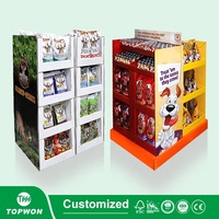 Présentoir de nourriture en carton pour chien, présentoir de nourriture pour chien, magasin de détail, magasin de vente au détail