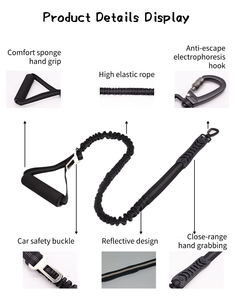 Guinzaglio Retrattile Riflettente alla Moda, Impermeabile, con Manico Imbottito Morbido e Regolabile, Senza Trazione, in <span class=keywords><strong>Tessuto</strong></span> Elastico, Fornitura Diretta dalla Fabbrica - Product Image 3