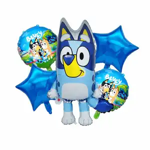 2013 nuovi palloncini Bluey personaggi rotondi palloncino e grande palloncino a forma di Bluey per la festa dei bambini