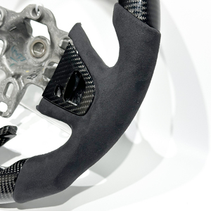 Volant de course en cuir véritable et fibre de carbone, design personnalisé de haute qualité pour Renault CLIO4 <span class=keywords><strong>RS</strong></span>, en stock, livraison rapide - Product Image 3