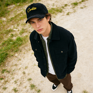 Casquette de baseball unisexe personnalisée de haute qualité, style sportif et formel, 5 panneaux, en velours/corduroy, avec visière courbée, motif à pois, style Dad Hat, avec détails métalliques - Product Image 5