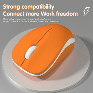 Compact Wireless Mouse <b>Mini</b> Optical 3 Buttons Battery Powered For <b>Laptop</b> Desktop Office Use Multiple Colors Available - Product Image 4