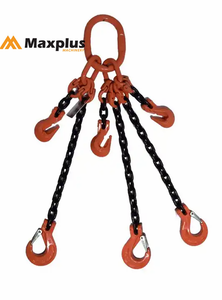 Eslinga de Cadena de Acero G80/G100 con Certificado CE, de 4 Patas, Soldada, para Elevación y Transporte, con Gancho - Product Image 2