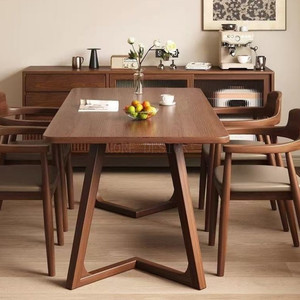 Pieds de table antidérapants et silencieux, design minimaliste, pour hôtel, cuisine, restaurant, table à manger en bois - Product Image 6