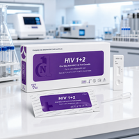 Kits de test de diagnostic rapide du VIH en gros d'usine, test rapide du VIH 1+2 dans le sang, précision de 99 %, résultats en 5 à 15 minutes