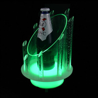 Présentoir de bouteille de led en acrylique, pièces, boîte lumineuse, en acrylique, pour présentoir de vin, pour boisson