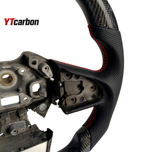 Volante de Fibra de Carbono Real Personalizado Estilo Racing YTcarbon para <span class=keywords><strong>Kadjar</strong></span> GT RS, Accesorios Interiores para Auto - Product Image 3