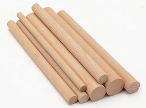 EFS polished dowel rods Modern DIY decorative holiday Durable solid wood round dowel - Product Image 2