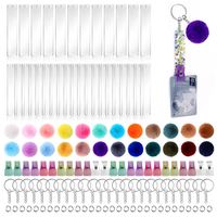 Vente en gros 30 pcs sublimation, porte-clés vierge transfert de chaleur bricolage double taille imprimé cercle transparent porte-clés acrylique/