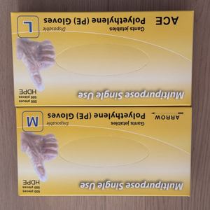 Gants en PE de haute qualité, emballés en boîte, imperméables, pour le nettoyage ménager - Product Image 2