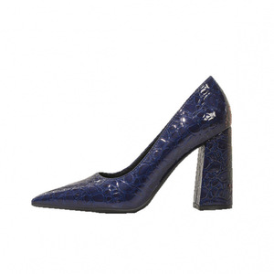 Women's <strong>Chunky</strong> <strong>Heel</strong> Pointed-<strong>Toe</strong> <strong>Closed</strong> <strong>Toe</strong> Shoes Block Large Size Summer French Socialite High <strong>Heels</strong> - Product Image 4