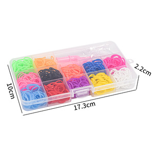Kit fascia per telaio multicolore 500 pezzi fai da te arte e artigianato fatto a mano elastico elastico elastico Kit per creare - Product Image 3