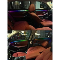 Pour BMW G20 320i 330i 2020-2026, lampe d'ambiance RGB à effet lumineux dynamique cristallin avec panneau ciel étoilé côté passager, commande iDrive