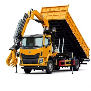 รถเครนติดรถบรรทุกแบบไฮดรอลิก 6.3 ตัน สำหรับงานก่อสร้างและขนย้ายวัสดุ - Product Image 1