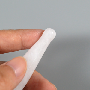 Bolígrafo de acupresión de rodillo de Jade de alta calidad, bolígrafo de masaje de acupuntura de Jade blanco Gua Sha para tratamiento de puntos faciales - Product Image 5