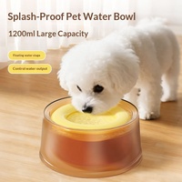 Bol d'eau flottant pour animaux de compagnie, anti-éclaboussures, respectueux de l'environnement, en plastique PP, grande capacité, pour chiens et chats, intérieur et extérieur
