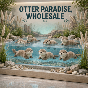 Maßgefertigtes Niedliches Flauschiges Otter-Plüschtier Weiches Stofftier Großhandel OEM ODM Kundenspezifisch für Geschenk- und Souvenirläden - Product Image 4