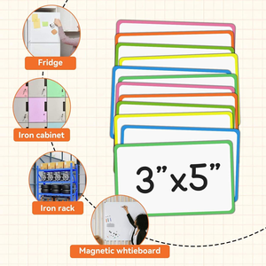 China Zhejiang Factory Custom Portable Double-Sided Magnetic Dry Erase <strong>Whiteboard</strong> Student Writing Board PVC Frame - Product Image 2