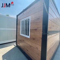 JJM Maison préfabriquée pliable en conteneur de 20 pieds, pliable, mobile, résidentielle, mur en verre, bureau, bâtiment