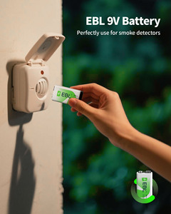 Paquete de Baterías EBL NIMH de 280 mAh, Baterías Recargables NIMH de 9 V 6F22 para Micrófonos - Product Image 2