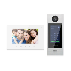 2 Dây Xe Buýt Đa Căn Hộ Xây Dựng Chuông Cửa Video Điện Thoại Cho Nhà Trắng Đèn LED DC 30V 7Inch TFT LCD Kim Loại + Bảng Acrylic - Product Image 3