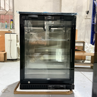Refroidisseur de bière de comptoir à température unique à 1 porte à économie d'énergie fenêtre en verre transparent ventilateur de contrôle numérique refroidissement pour la maison