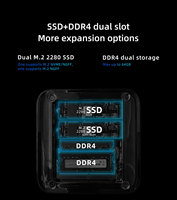 Mini PC TK11-B0 con Intel Core I5/I7 de 11.ª Generación, Escritorio para Juegos, DDR4, RAM Dual, 2xSSD, Salida 3x4K a 60 GHz, Multi-Plug, Nuevo