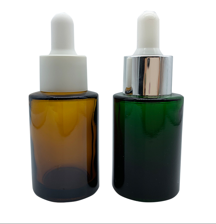 Amber 30ml Massage Oils Aromatherapy Glass Dropper Bottle With Pipette