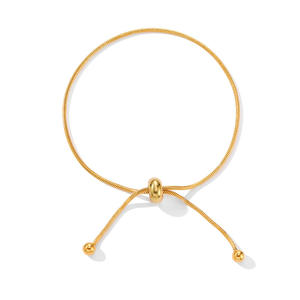 2024 नवीनतम 18k सोने की प्लेटेड एडजस्टेबल सांप हड्डी श्रृंखला हॉट वाइफ महिलाओं के लिए स्टेनलेस स्टील के थैले - Product Image 5