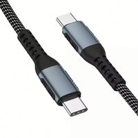 Kabel Data 480Mbps 1M 2M Laptop Ponsel Pengisian Cepat Kabel Nilon Tipe C 100W Micro USB C Kabel Nilon