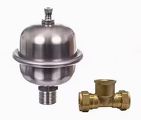 Vase d'expansion amortisseur de chocs en acier inoxydable 304, finition chromée moderne, réservoir de pression tampon d'air, certifié CE WRAS pour