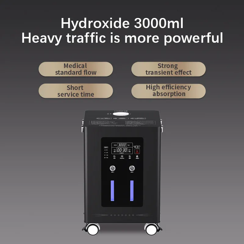 Máquina de inalação H2 gerador de hidrogênio, grande capacidade, alta pureza, gás rico, 1800 ml/min, máquina de inalação