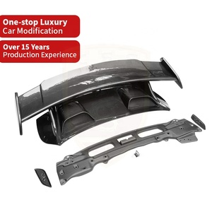 Mới Đến Khô Sợi Carbon Nâng Cấp Để Gt3 Phong Cách Xe Phụ Tùng Ô Tô Phía Sau Cánh Racing Spoiler Cho Porsche 991 991.2 - Product Image 2