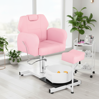 Chaise de coiffure pas chère fabriquée en Chine avec finition dorée, chaise de barbier en cuir PVC, chaise de salon de coiffure, mobilier de salon de coiffure