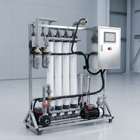 Système d'ultrafiltration UF industriel et commercial 5000L/H avec moteur, garantie 1 an, pour la purification et la filtration de l'eau potable issue de puits minéralisés