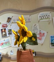 Vente en gros Royaume-Uni : Peluche Tournesol Amuseable Super Douce 35 cm, en Coton PP Lavé, Plante en Pot Créative, Décoration d'Intérieur Esthétique et Apaisante