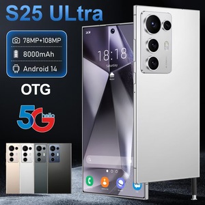 Téléphone portable S25 original de haute qualité, Android 14, Octa Core, 108MP, écran 8 pouces 4K 120Hz, 16+256 Go, stylet intégré, LTE, double SIM, anglais - Product Image 4