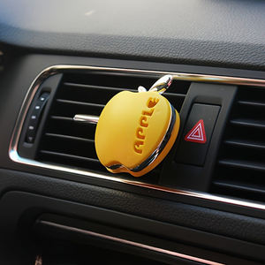 Diffuseur d'arômes coloré en plastique solide en forme de pomme pour grille d'aération de voiture, évaporation naturelle, élimination des odeurs en 1 à 15 jours - Product Image 1