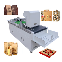 Printer Inkjet Flatbed Single-Pass Tinta Pigment 1 Tahun Garansi Printer Kartu Baru Bahan Egg Flex Kotak Pizza Kantong Kertas Gelas Sekali Pakai