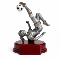 Trophée de football féminin en résine Weivista, récompense de la saison de football, plaque personnalisée