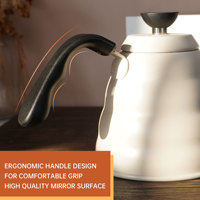 Ketel Air Logo Kustom Multi Warna Ketel Kopi Camping Stainless Steel Ketel Gooseneck Panci Kopi