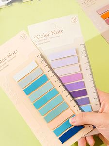 Morandi Index 200 Sheet Set Transparent Self-Adhesive PET Student Reading & Marking Stickers - Product Image 2