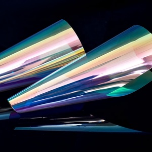 Película Dicroica de arcoíris de camaleón vibrante, plástico resistente al agua brillante, fabricación de carteles duraderos, materiales de exhibición llamativos - Product Image 1