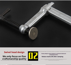 Serre-joints de menuiserie robustes F G C en acier 40CRV160-2000 de qualité industrielle à assemblage rapide - Product Image 2