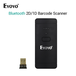 EY-002S Eyoyo Máy Quét Mã Vạch Và Mã <span class=keywords><strong>QR</strong></span> Bluetooth Di Động Độ Bền 9H Máy Quét Mã Vạch Không Dây Cho Nhà Kho, Thư Viện - Product Image 4