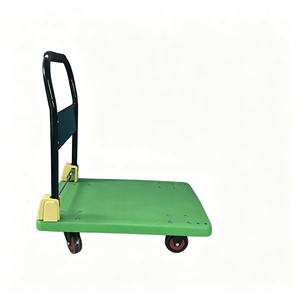 Folding Dolly <b>Cart</b>, Heavy Duty Platform Truck with Swivel <b>Wheels</b>, Collapsible Flatbed Hand <b>Cart</b> for Moving, Office, Workshop - Product Image 3