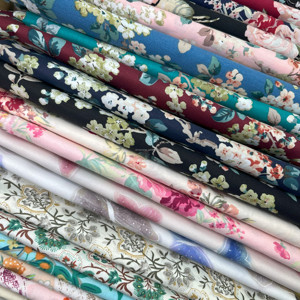 100% cotton hoa in <span class=keywords><strong>poplin</strong></span> vải thoáng khí Wicking nhà dệt may váy váy áo sơ mi túi rèm cửa Đồ chơi cô gái chàng trai - Product Image 4