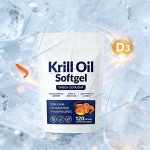 Yüksek Etkili Antarktika <span class=keywords><strong>Krill</strong></span> Yağı Yumuşak Kapsülleri Beyin ve Kalp Sağlığı İçin Yetişkinler İçin Omega 3 Fosfolipit Takviyeleri - Product Image 2