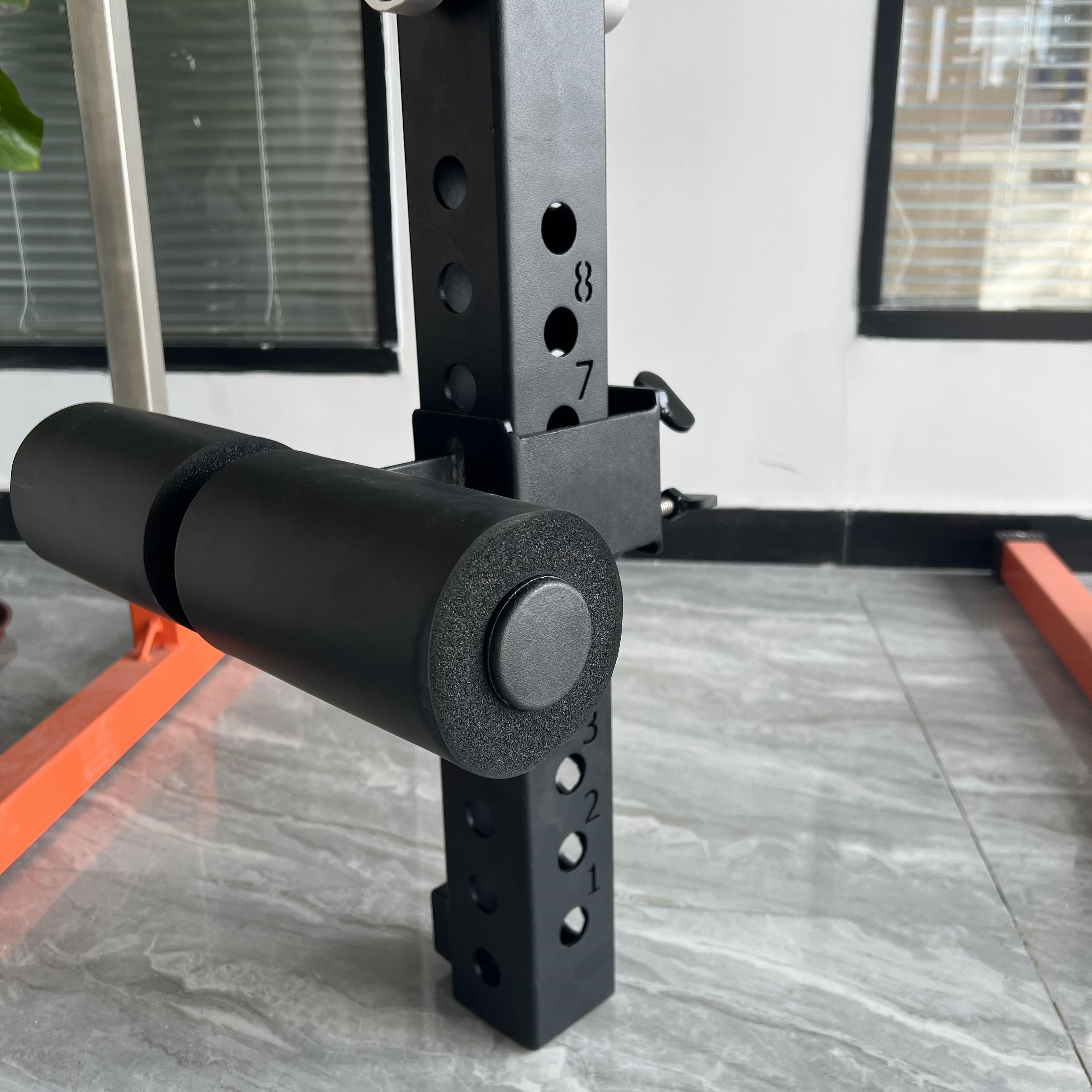 Nordic Hamstring Curl Squat Rack Attachment – Fermapiedi Regolabile Per Curl, Sit-up, Squat E Core Training, Per Power Rack 4–8 Cm